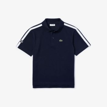 Lacoste Lacoste Badge Cotton Piqué Polo Shirt - Polo Dětské Tmavě Blankyt Blankyt / Bílé | CZ-sb072H